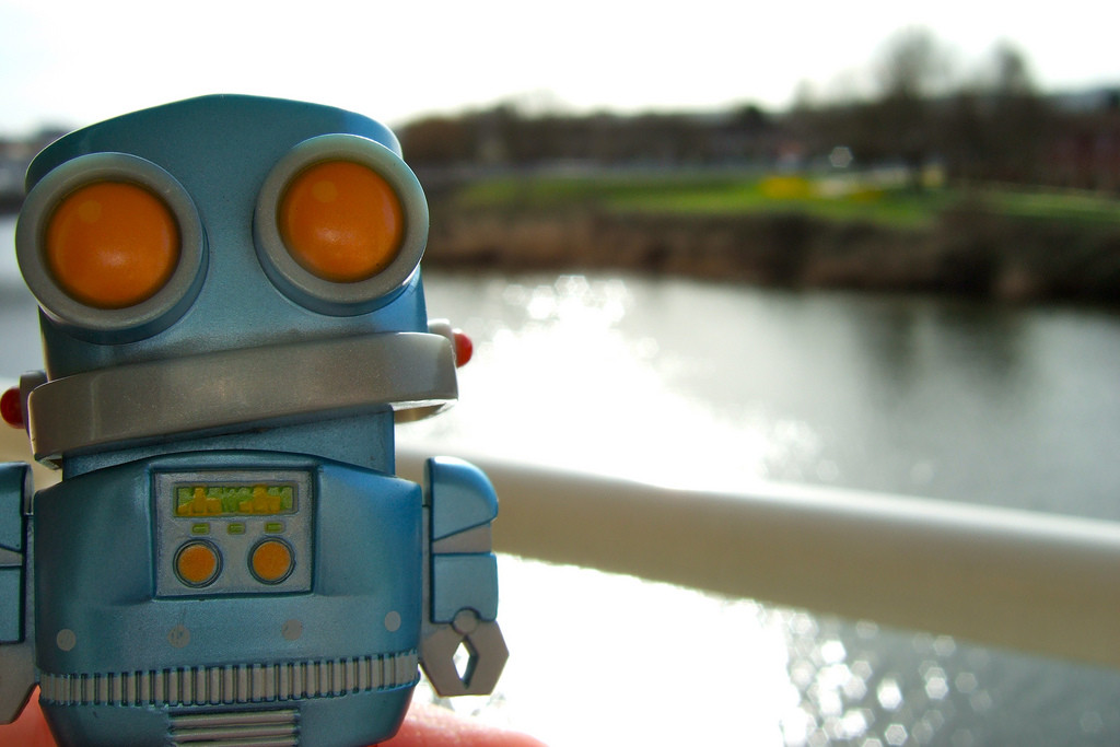 Robot on the Taff by John Greenaway